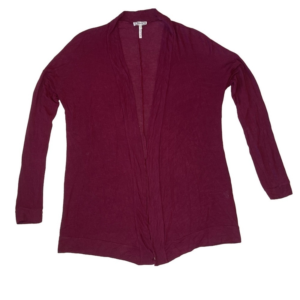 Kirra Cardigan Burgundy Sheer Women Large